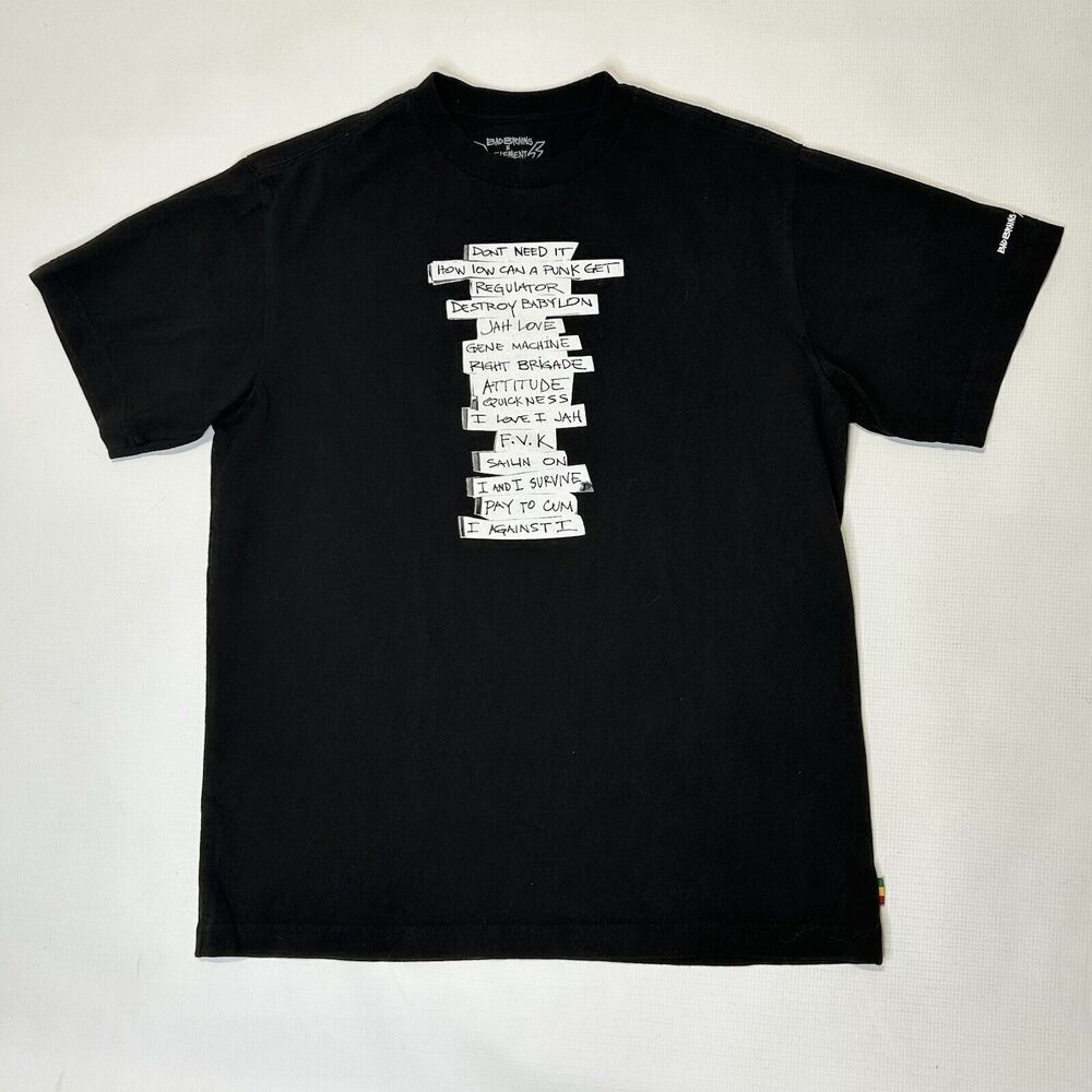 Bad Brains X Element Graphic T Shirt Black Size Medium How Low Can A Punk Get